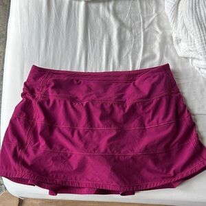 Lululemon Athletica Mini Skirt in Magenta